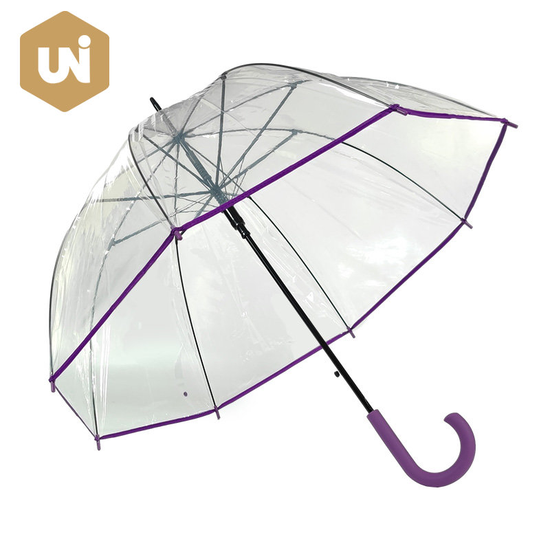 Hoʻolike ʻO ka waihoʻoluʻu Clear POE Rain Umbrella