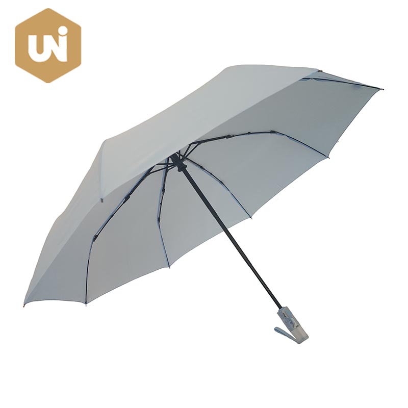 ʻO Fiberglass Windproof Folding Auto Wehe a Paʻa Umbrella