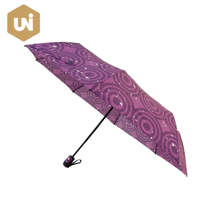 Colorful Floral Fabric Automatic Open Umbrella